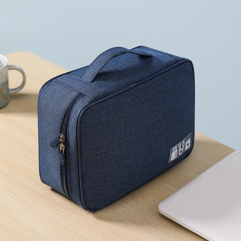 Reise Elektronik Organizer Tasche - Multifunktionale Aufbewahrung für Kopfhörer, Kabel und Zubehör