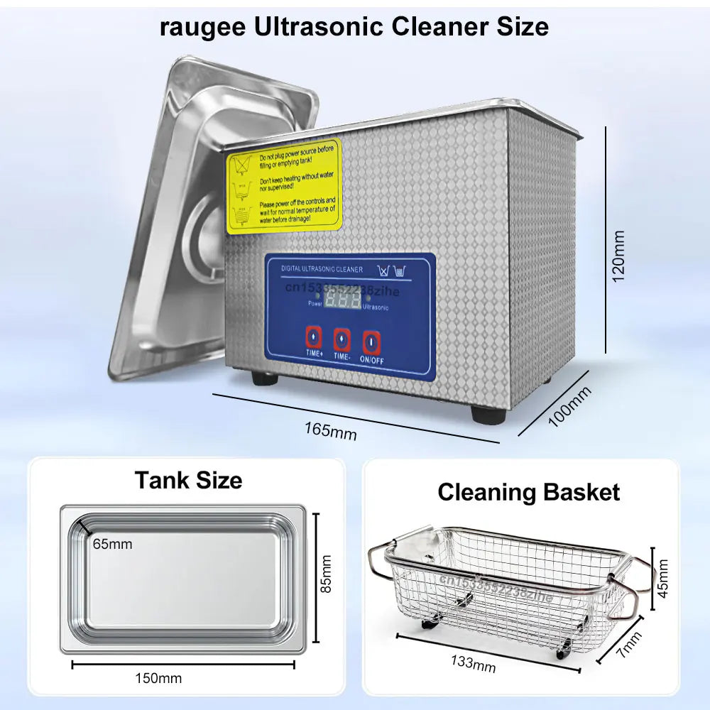Ultraschallreiniger 40KHZ 800ml – Digital für Schmuck & Uhren