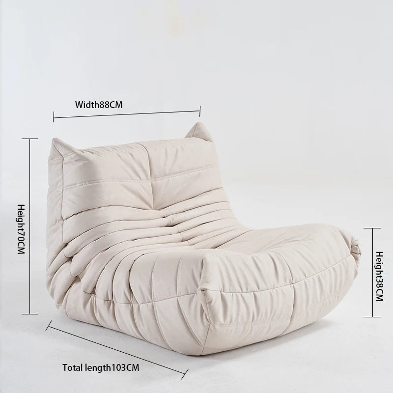 Caterpillar Lounge Sessel – Moderner Lazy Sofa für Balkon & Büro