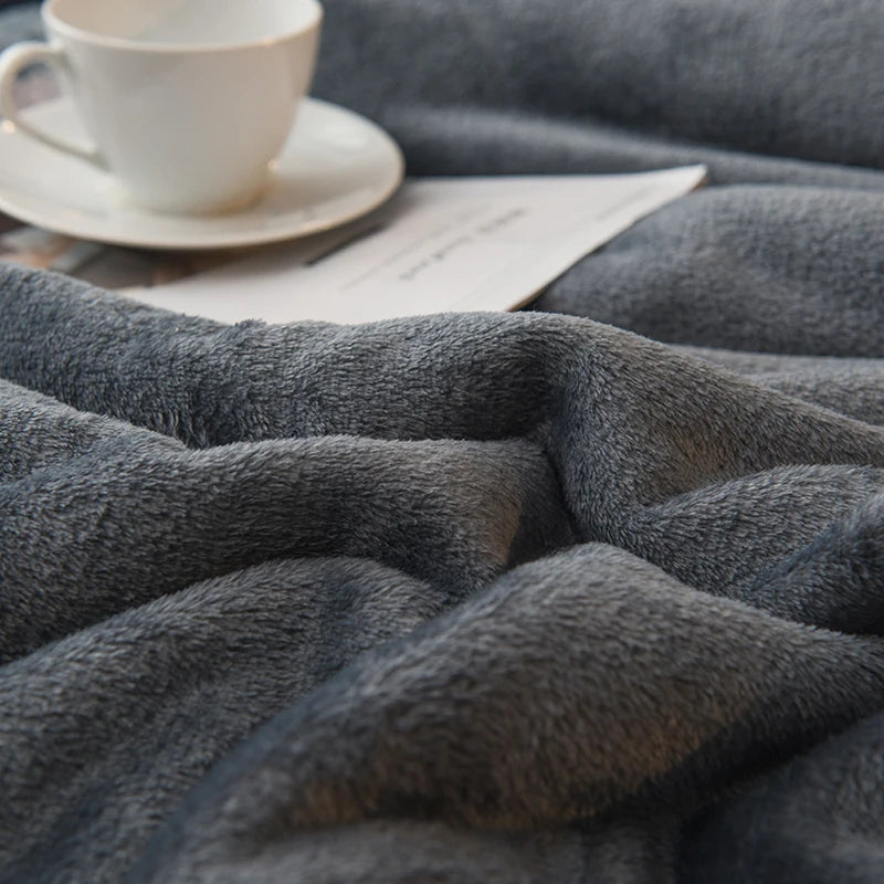 Woll-Wurfdecke für warme Winter