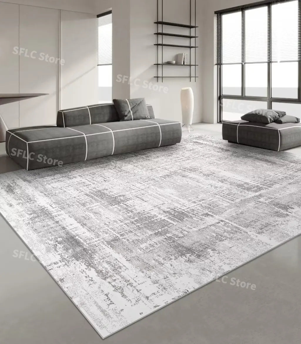 Minimalistischer Teppich Beige - Japanischer Stil für Wohnzimmer, Schlafzimmer und Garderobe