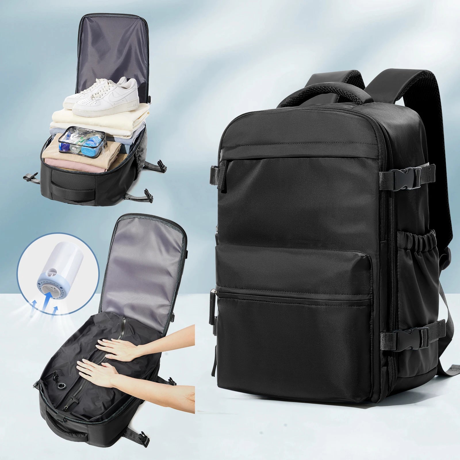 Vakuum Rucksack Reisetasche für Herren - Große Kapazität Business Laptop Rucksack