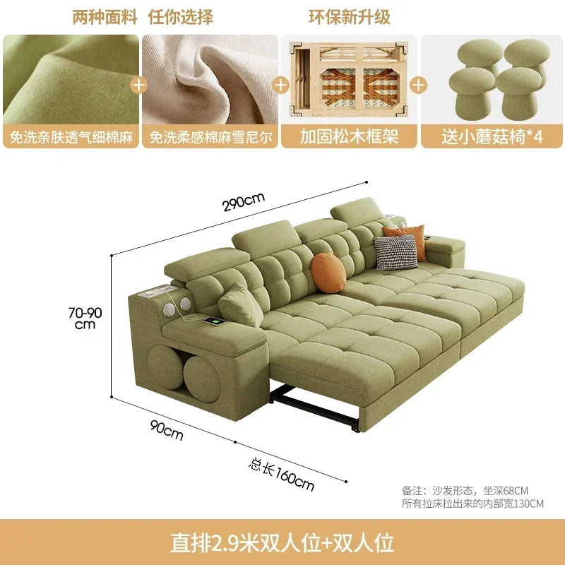 Lounge Armrest Elasticas Sofa Hidden Bed Multifunctional Luxury Sofas Modern Funky Minimalist Designer Muebles TrendyFurniture