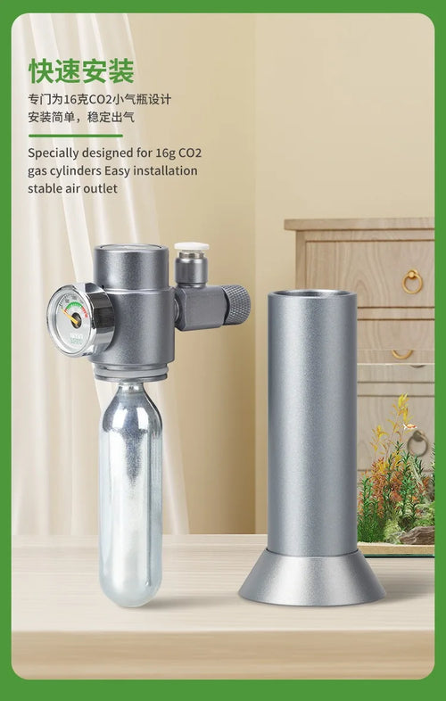 Aquarium CO2 Druckminderer Set – Magnetventil mit Blasenzähler