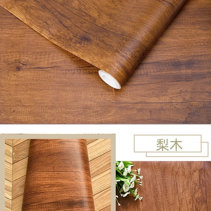 Holzmaserung DIY Aufkleber PVC Selbstklebende Wasserfeste Tapete