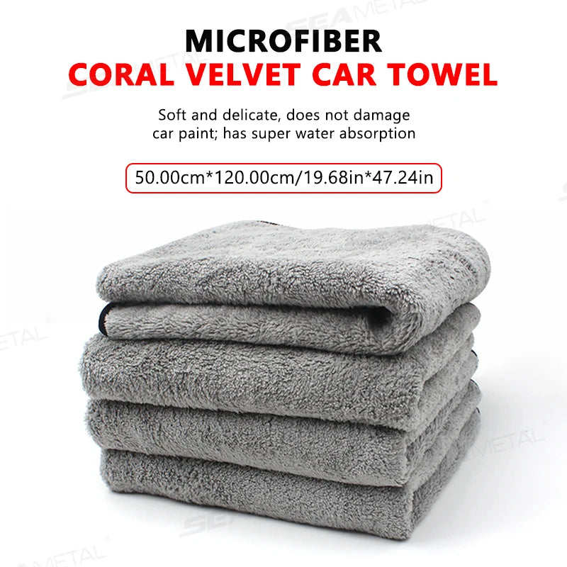 SEAMETAL XXL Auto-Trockentuch 120x50cm - Hochabsorbierend & Kratzfrei