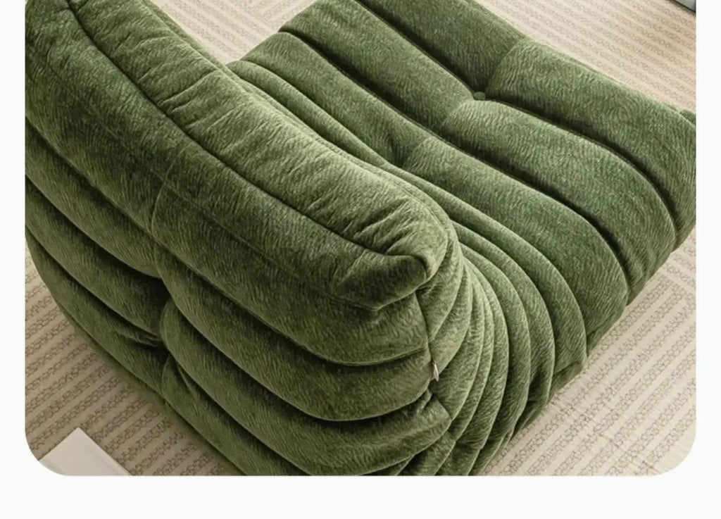 Bean Bag Chair Adult Fireside Chair Comfy Lazy Floor Sofa Chenille Single Sofa Couch Memory Foam Chair for Living Room Bedroom