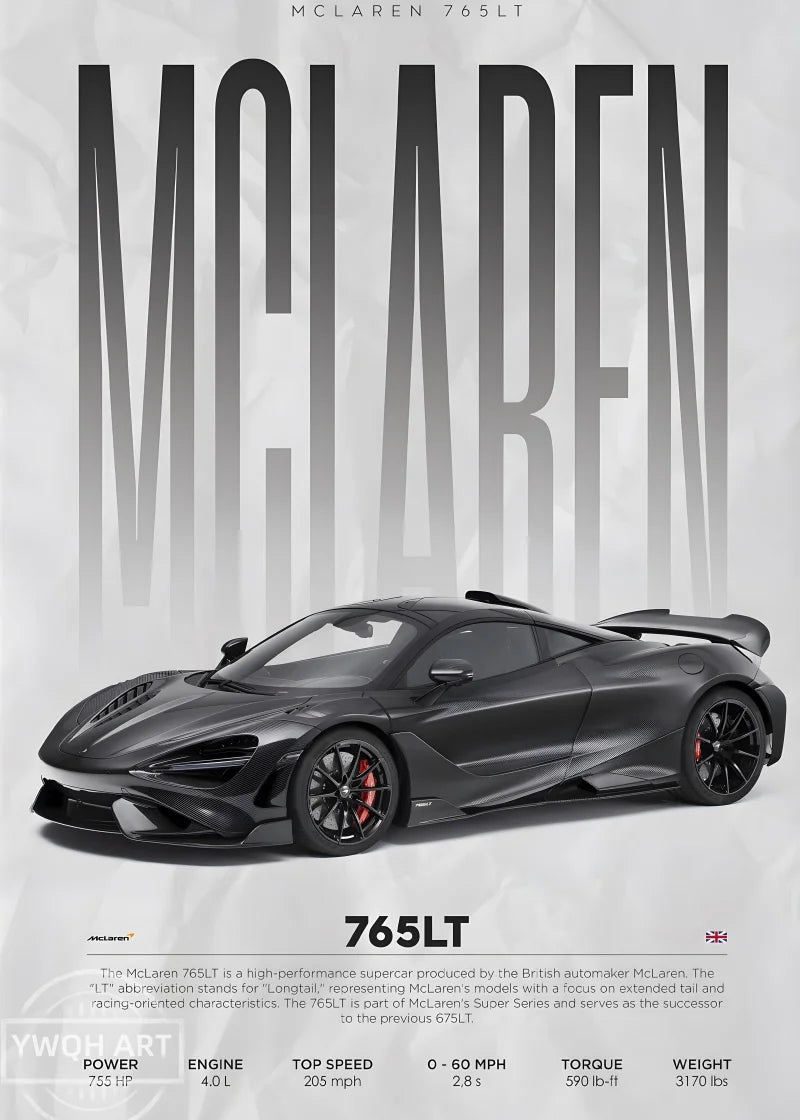 Berühmte Autos Poster - S14 F430 SF90 AMG GT R34 F40 Leinwand Wandkunst für Wohnzimmer