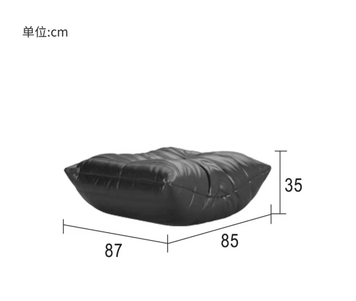 Caterpillar Lounge Sessel – Moderner Lazy Sofa für Balkon & Büro