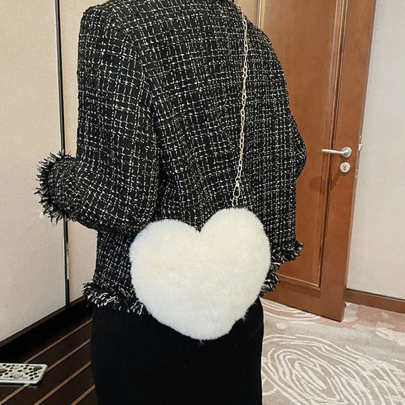 Modische Damen Herzförmige Handtasche
