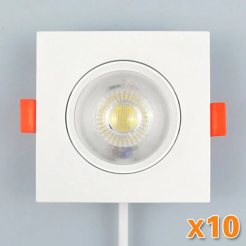 10er-Set LED Downlights 7W 9W Spotlights