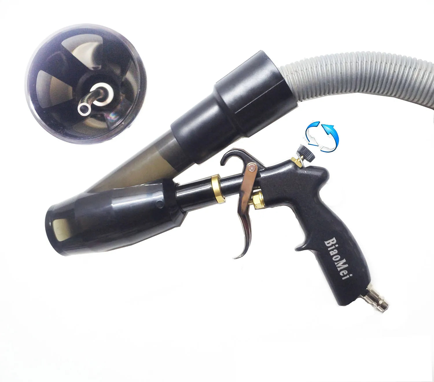 Tornado-Reinigungspistole für Innenraum - Air Blow & Vakuum Gun