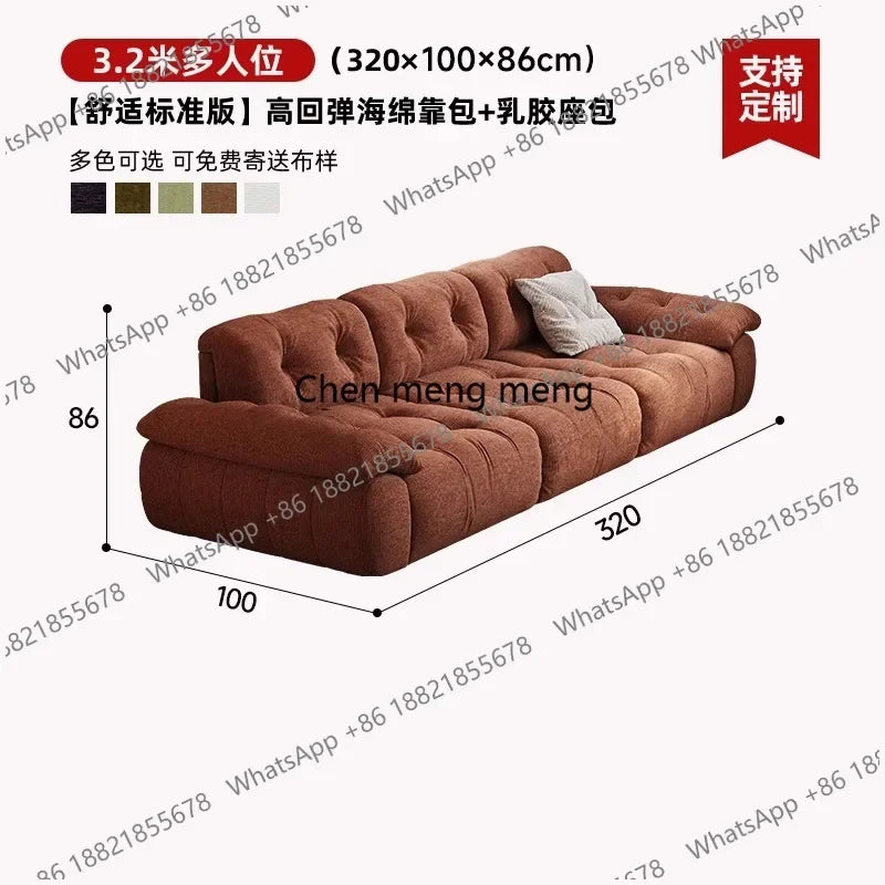 02M Design Loveseat Living Room Sofas Lounge Couch Create Filling Living Room Sofas Relaxing European Divano Postmodern Furnitur