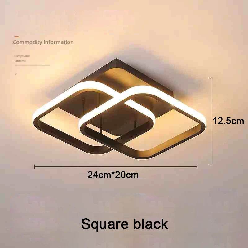 Moderne LED Deckenleuchte 2 Ringe