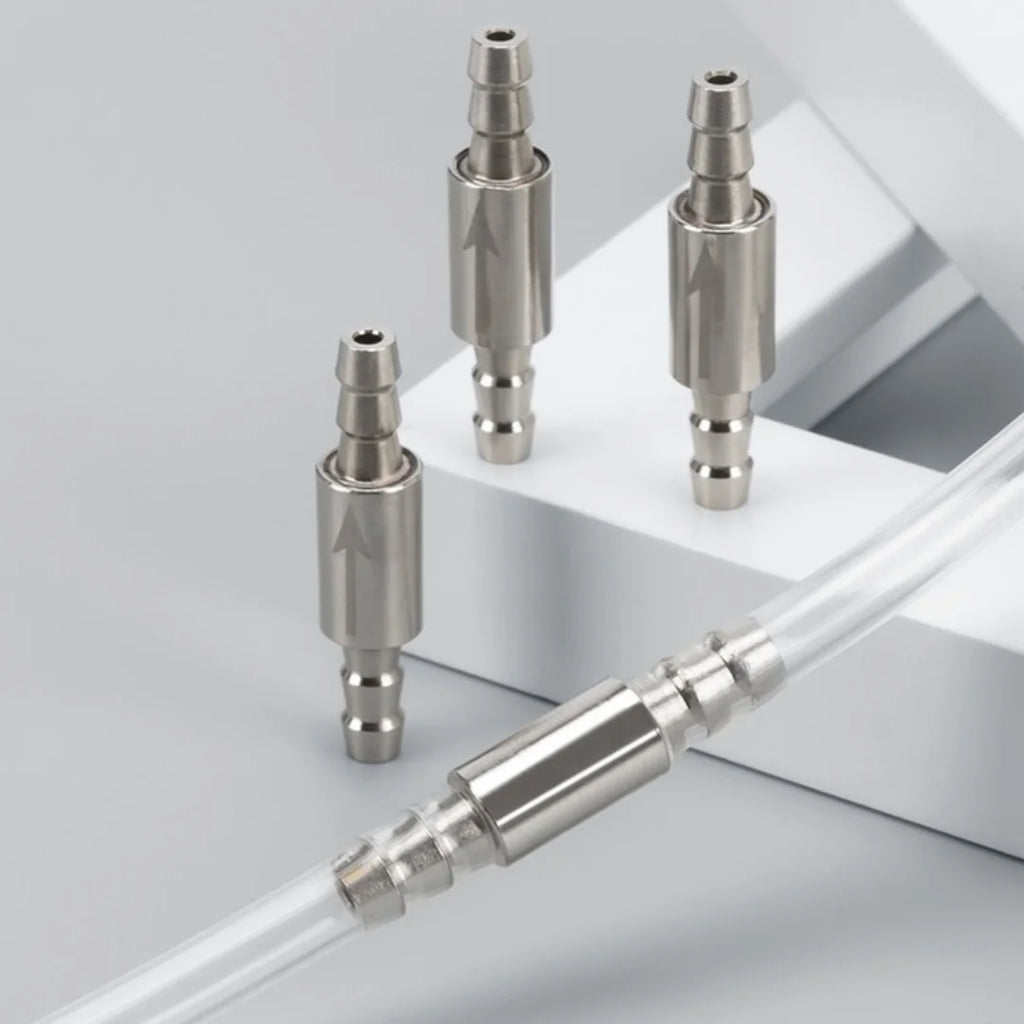 Dioxide Cylinder To CO2 System Diffuser Stainless Steel Check Valve For CO2 equipment Non Return Water 4mm Aquarium Water Valve