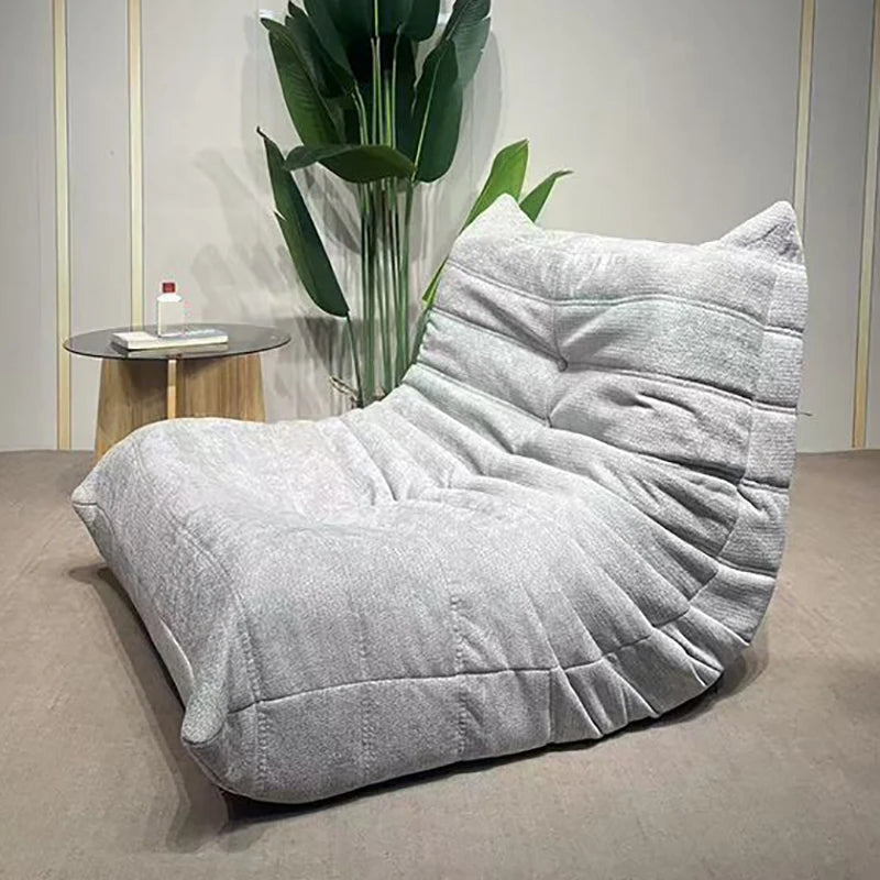 Bean Bag Chair Adult Fireside Chair Comfy Lazy Floor Sofa Chenille Single Sofa Couch Memory Foam Chair for Living Room Bedroom