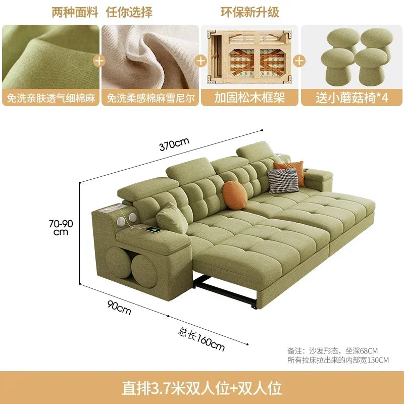 Lounge Armrest Elasticas Sofa Hidden Bed Multifunctional Luxury Sofas Modern Funky Minimalist Designer Muebles TrendyFurniture