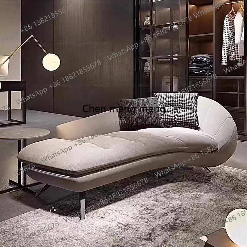 Italienisches Minimalistisches Wohnzimmer Sofa - Modern Lazy Europäisch Doppel Schwarz