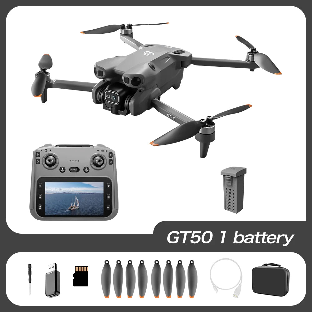 GT50 Luftaufnahme Drohne mit Hinderniserkennung - HD Brushless Quadcopter mit Fernbedienung