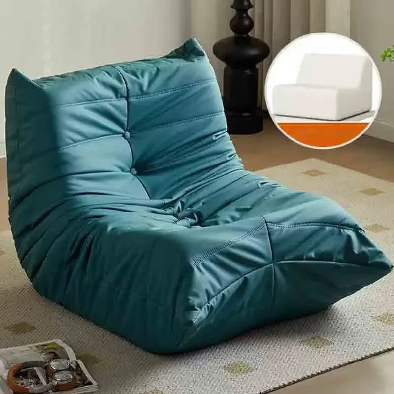 Bean Bag Chair for Adults Teens Comfy Reading Gaming Floor Lounge Fireside Chair Single Armless Lazy Sofa Couch for Living Room