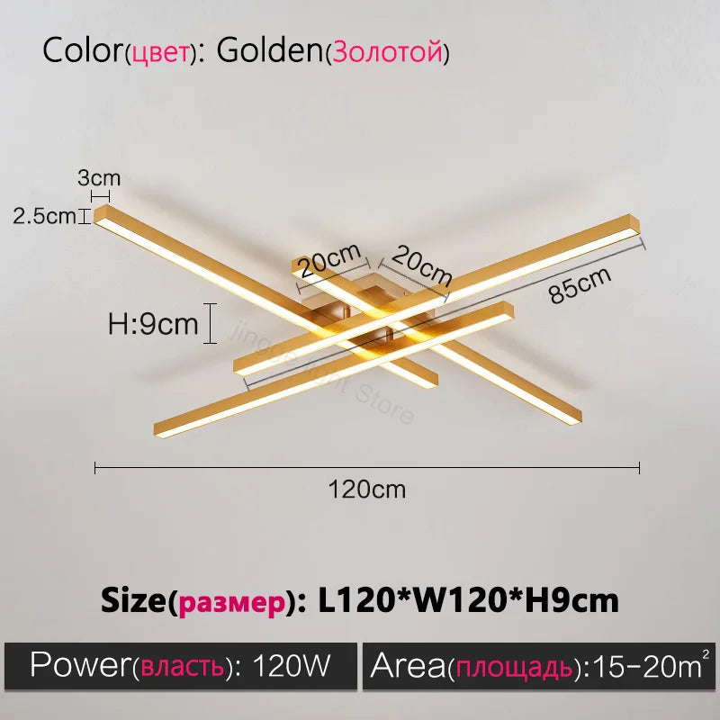 Schwarzer Quadratischer Kronleuchter Schlafzimmer Lampe