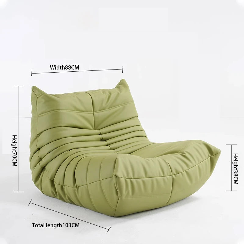 Caterpillar Lounge Sessel – Moderner Lazy Sofa für Balkon & Büro