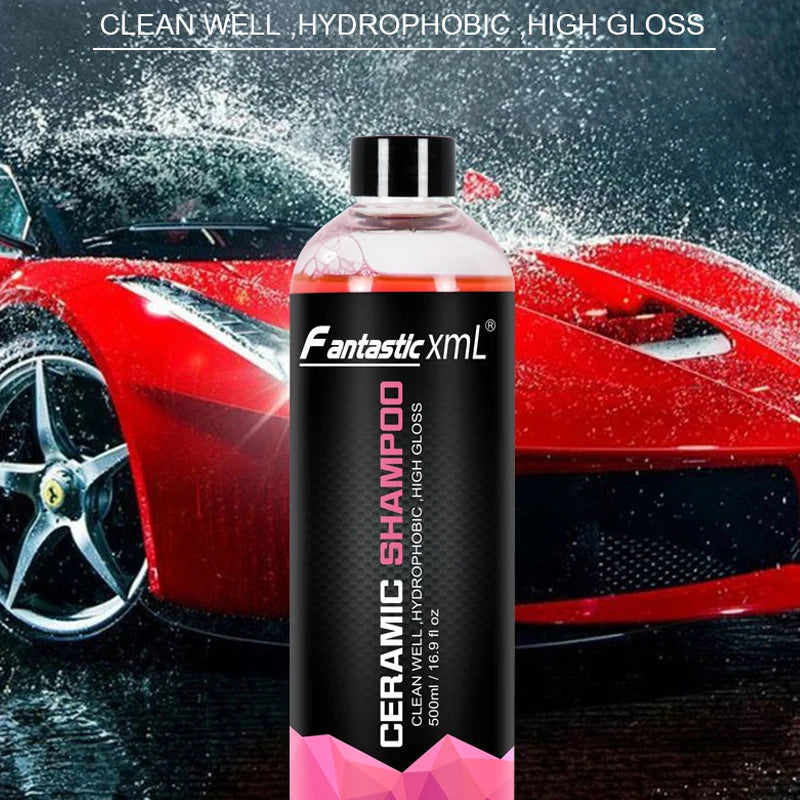 Auto-Waschshampoo Konzentrat mit Wachs 500ml - Hochglanz Keramik-Seife