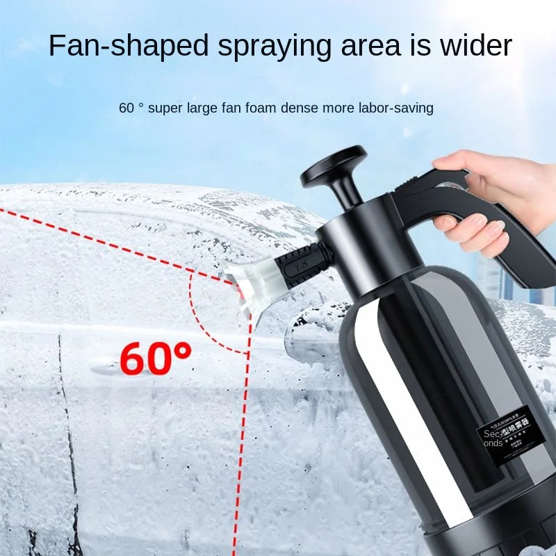 2L Handpumpen-Schaumsprüher - Foam Cannon mit 3 Düsen für Autowaschung