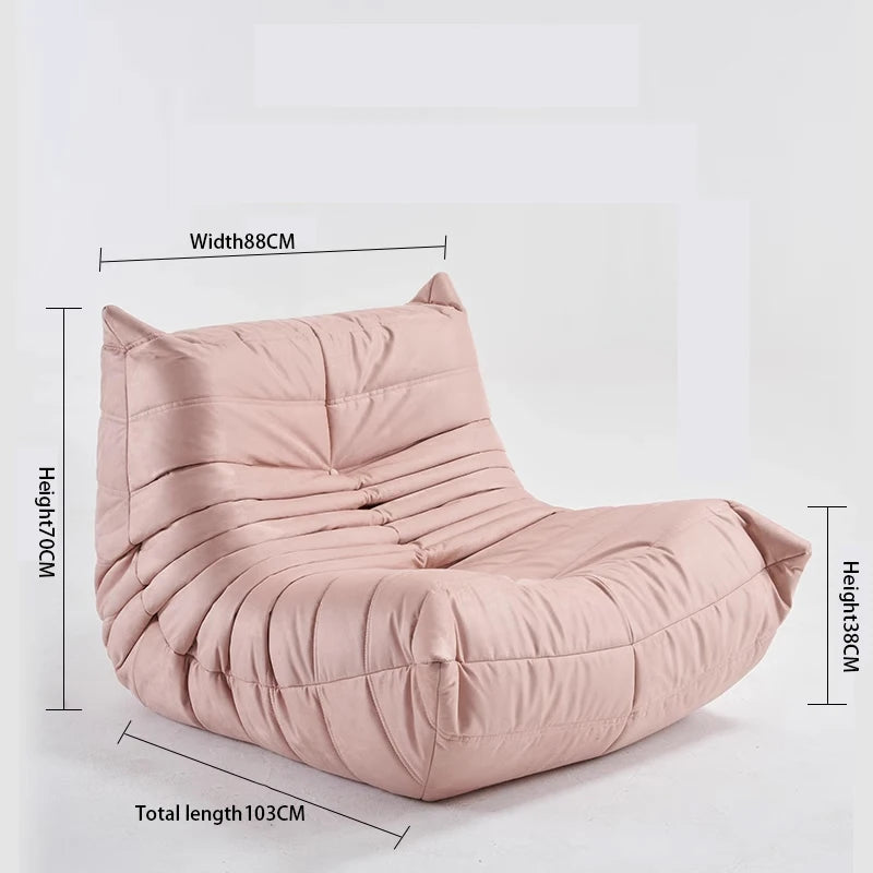 Caterpillar Lounge Sessel – Moderner Lazy Sofa für Balkon & Büro