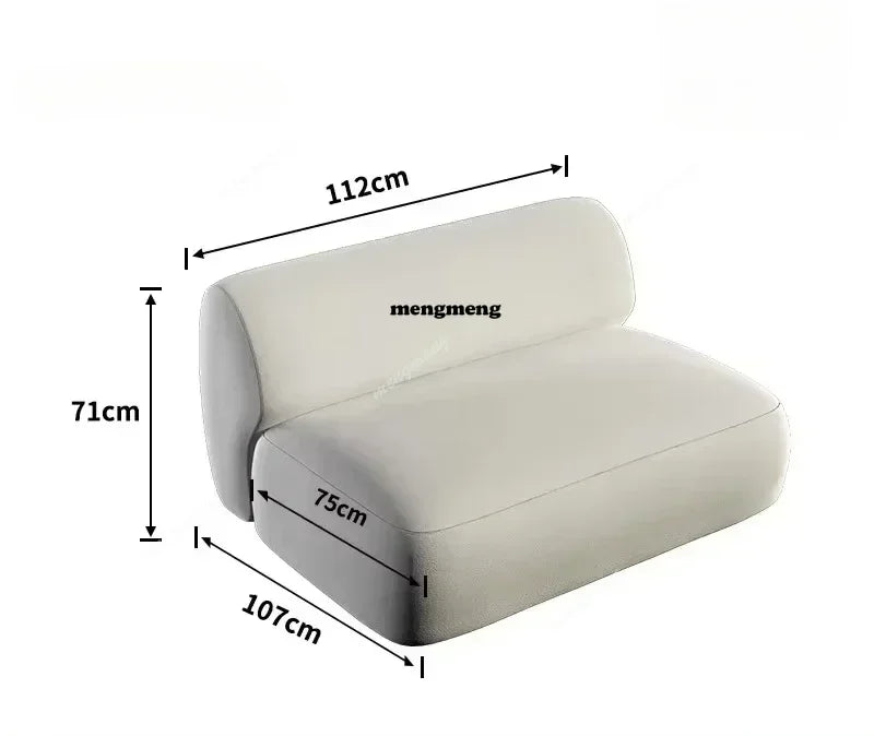 F150 Nordisches Minimalistisches Relaxsofa - Lazy Couch Bodensessel Luxus Lounge