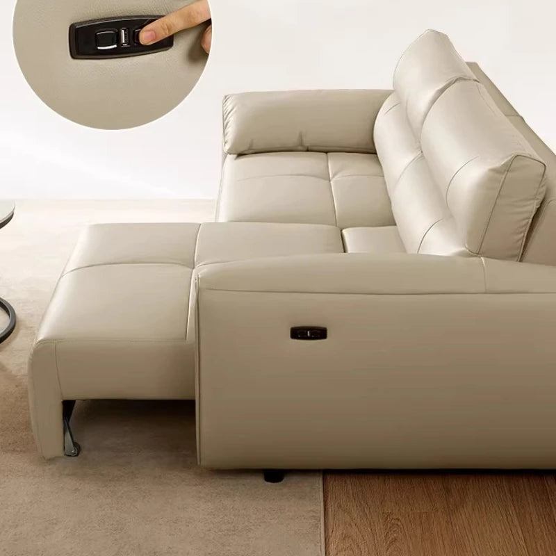 Lounge Luxury Living Room Sofas Multifunctional Balcony White Leather Living Room Sofas Designer Replica Muebles Home Furniture