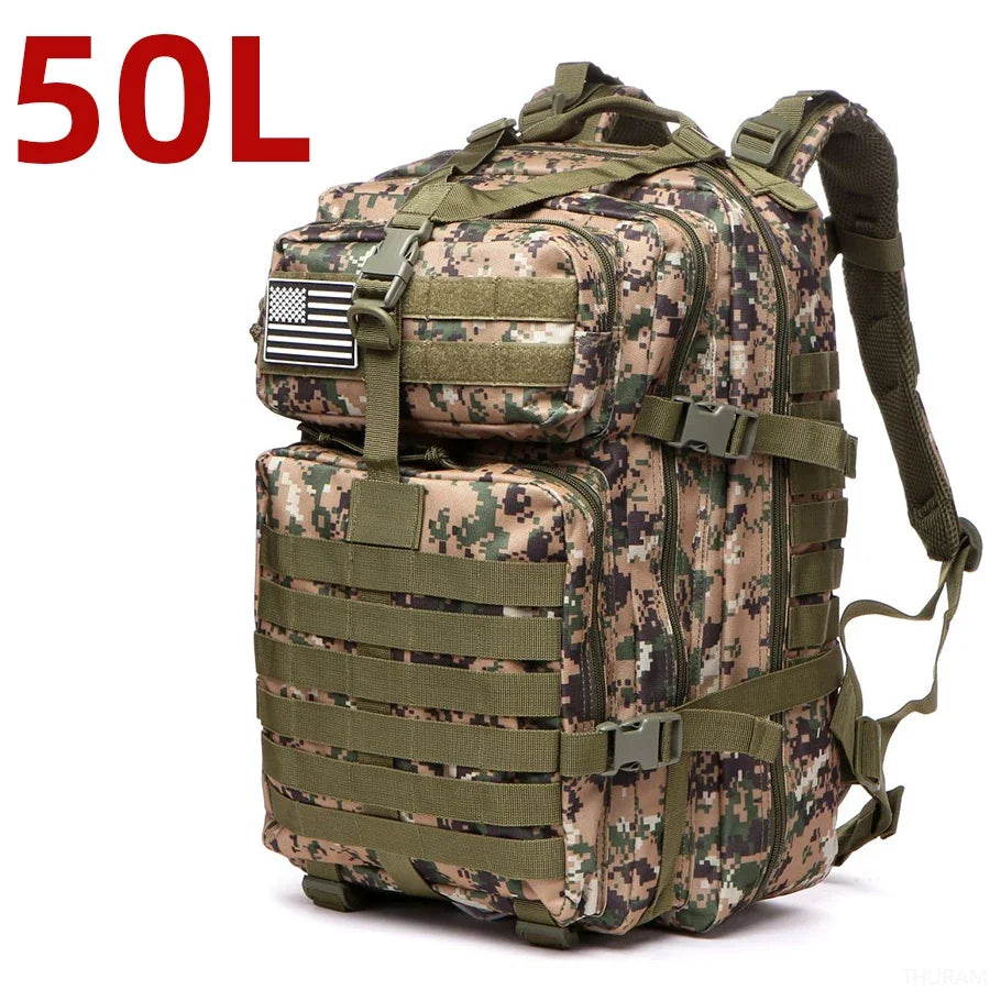 25L/50L Robuster Nylon Wasserdichter Taktischer Rucksack