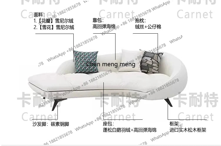 Italian Minimalist Living Room Sofas Modern Lazy Europe Double Living Room Sofas Family Black Woonkamer