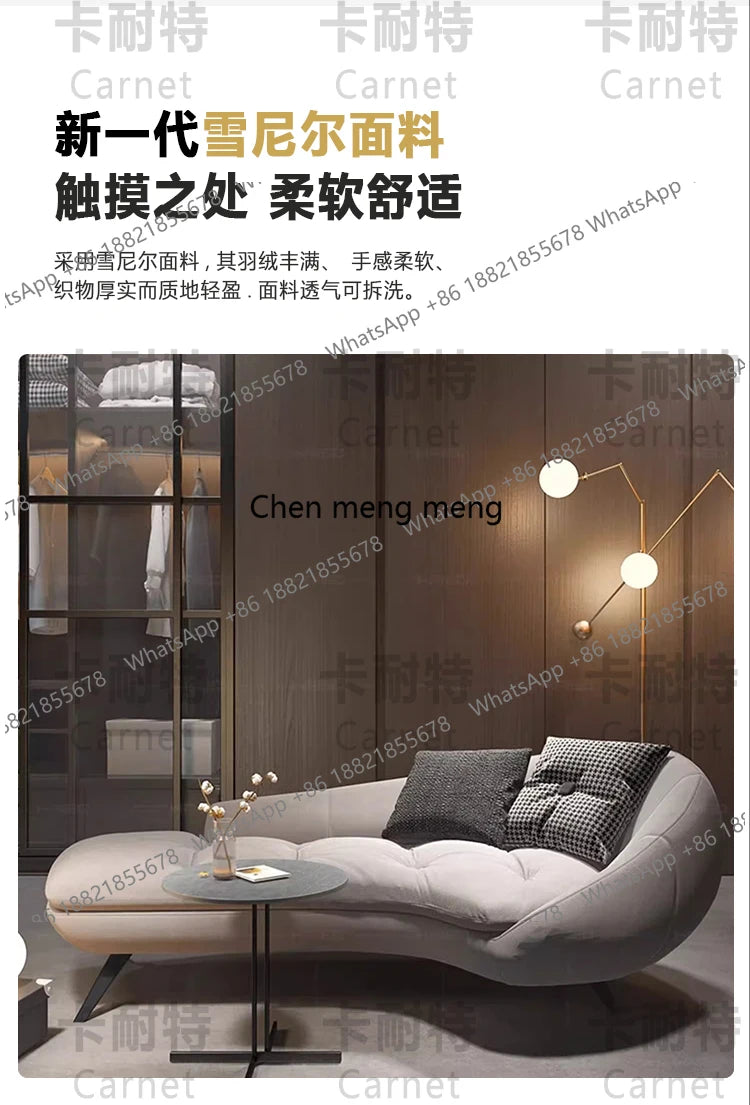 Italienisches Minimalistisches Wohnzimmer Sofa - Modern Lazy Europäisch Doppel Schwarz