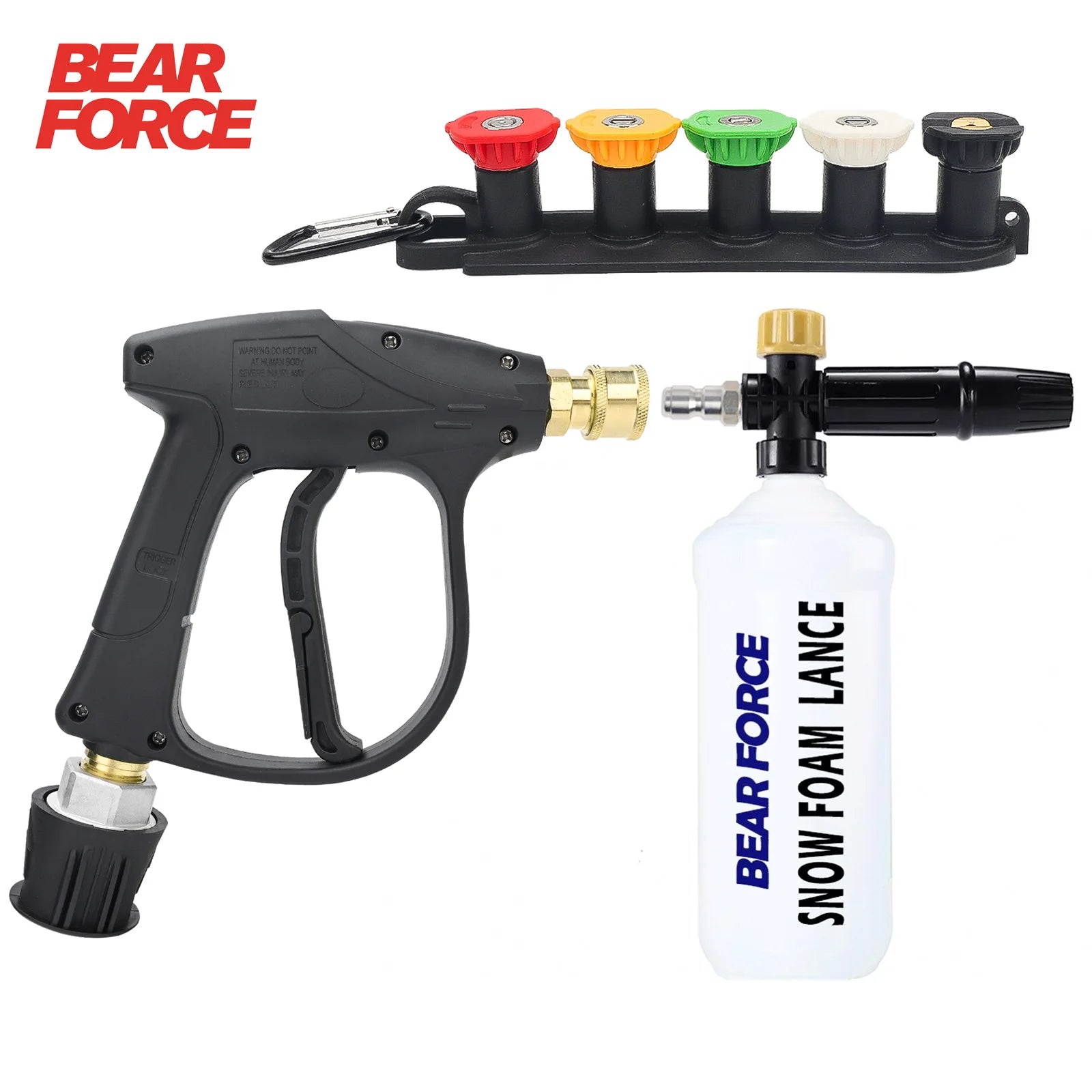 Pressure Washer Water Gun for Car Cleaning Hose Connector For Karcher Nilfisk Parkside Bosch Quick connector nozzles