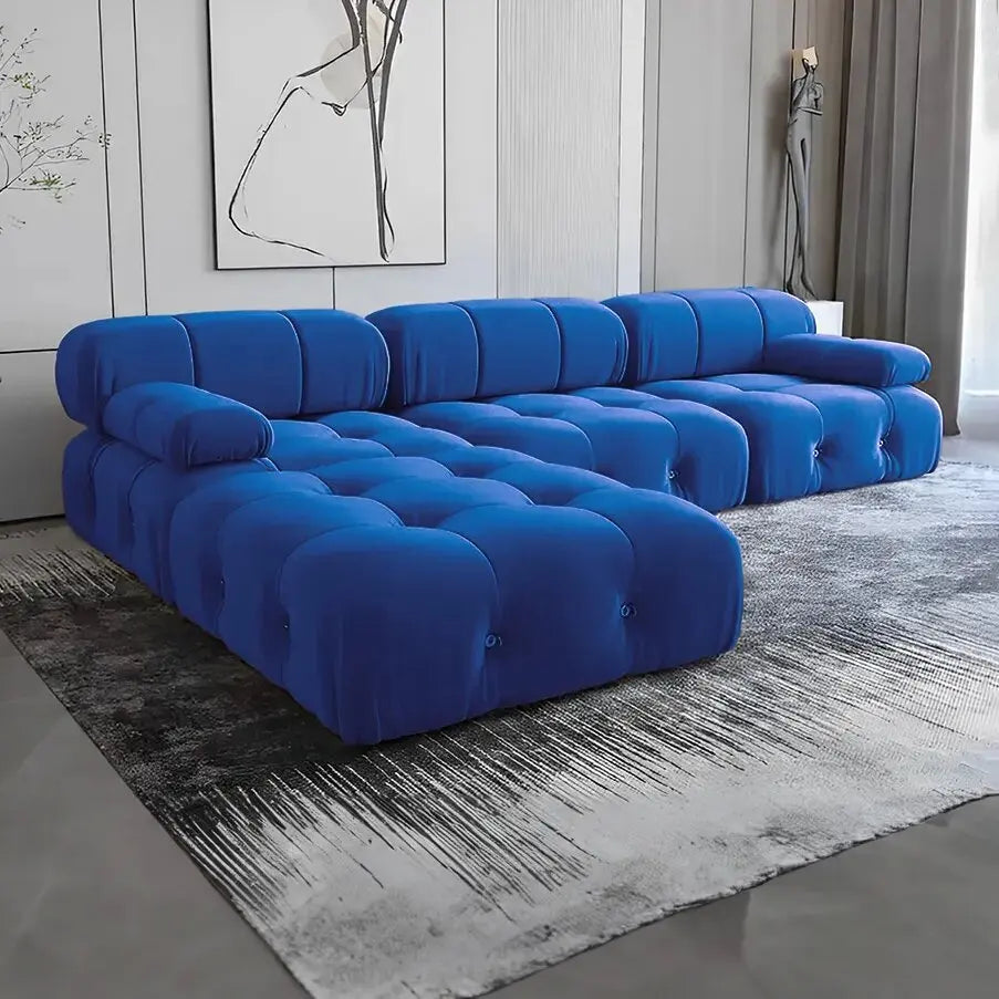 Italian minimalist sofa-bed dual function zero-wall-requiring adjustable feature fabric sofa velvet electric sofa
