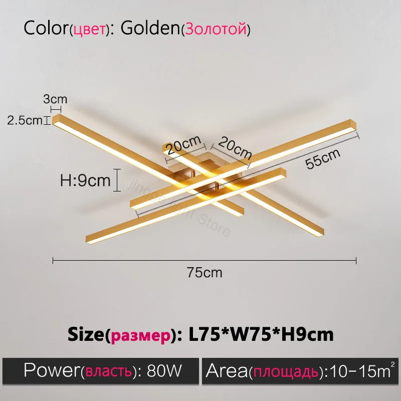 Schwarzer Quadratischer Kronleuchter Schlafzimmer Lampe