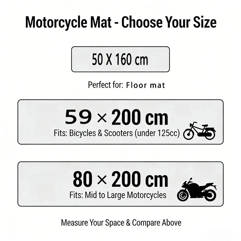HONDA Motorrad Garagenteppich - Racing Moto Display Matte rutschfest für Garage und Wohnzimmer