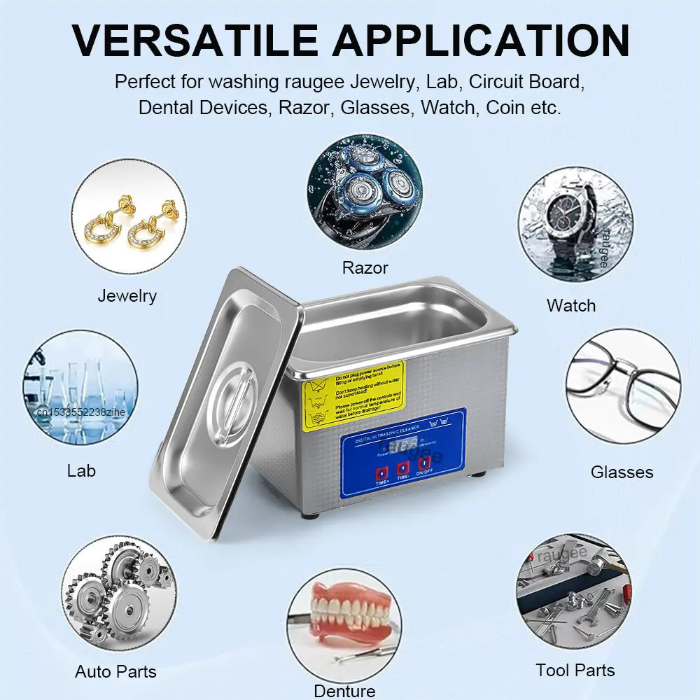 Ultraschallreiniger 40KHZ 800ml – Digital für Schmuck & Uhren
