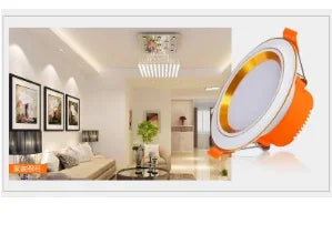 16er-Set AC 220V 3-Farben LED Downlight