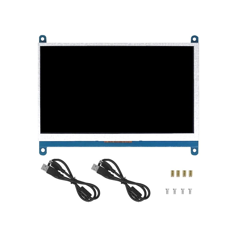 7 Zoll Raspberry Pi Monitor 1024x600 IPS Touchscreen - HDMI Display für Pi 4/3/2/B/B+/A+