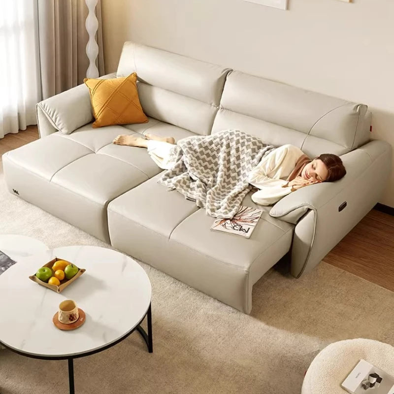 Lounge Luxury Living Room Sofas Multifunctional Balcony White Leather Living Room Sofas Designer Replica Muebles Home Furniture