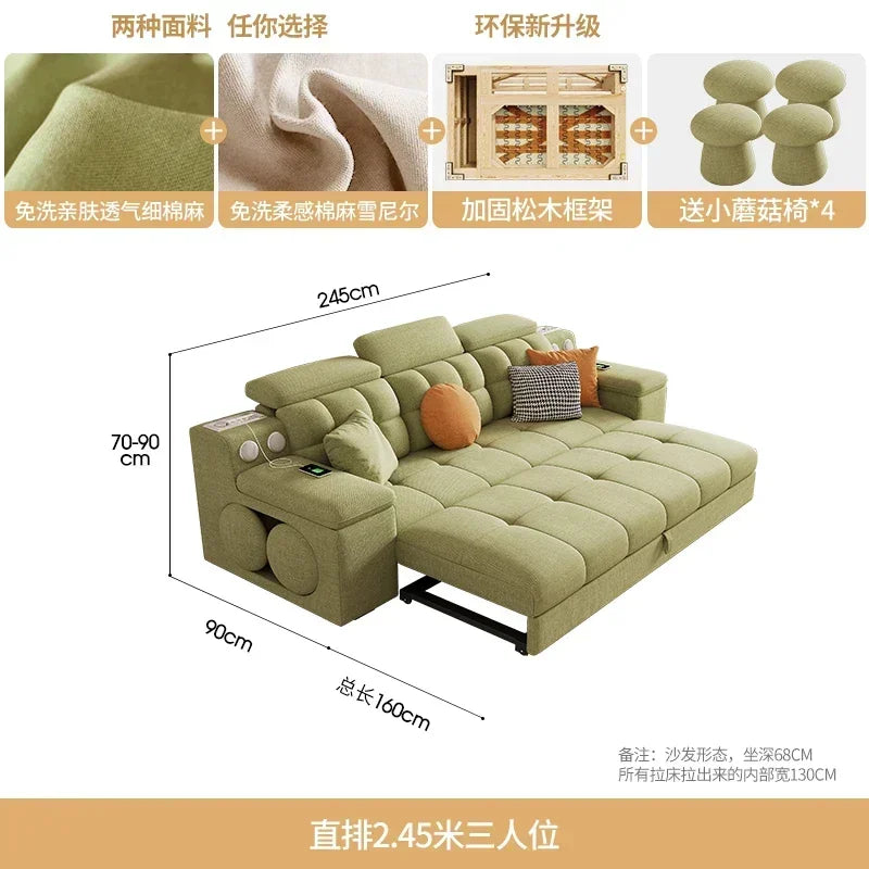 Lounge Armrest Elasticas Sofa Hidden Bed Multifunctional Luxury Sofas Modern Funky Minimalist Designer Muebles TrendyFurniture