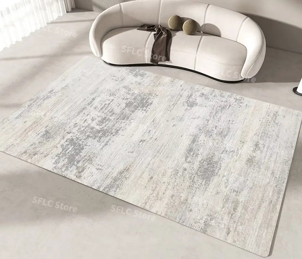 Minimalistischer Teppich Beige - Japanischer Stil für Wohnzimmer, Schlafzimmer und Garderobe