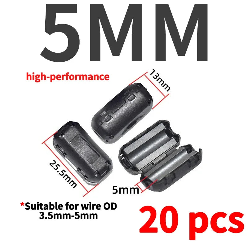20 Stück Magnetring Ferrit-Filter