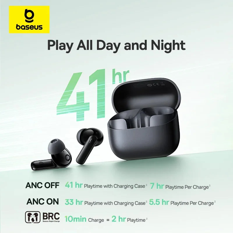 Baseus Bass EP10 NC -43dB Noise Cancelling Ohrhörer