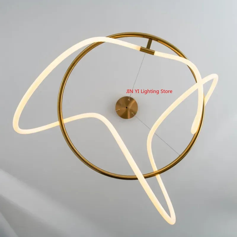 Nordischer LED Schlauch-Kronleuchter