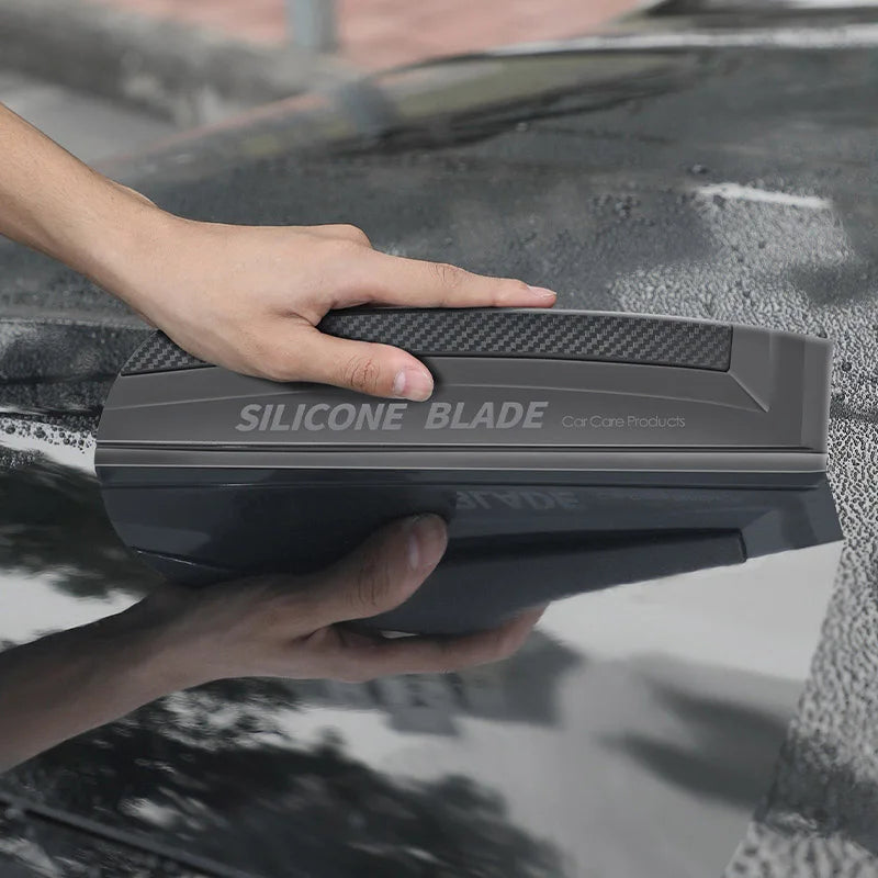 Silikon-Abzieher kratzfrei - Weiche Wasserabzieher für Auto & Fenster