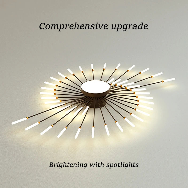Moderne Designer LED Deckenlampe - Kreative Spiral-Leuchte für Wohnzimmer und Esszimmer