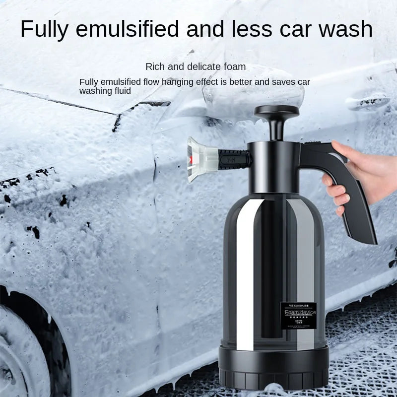 2L Handpumpen-Schaumsprüher - Foam Cannon mit 3 Düsen für Autowaschung